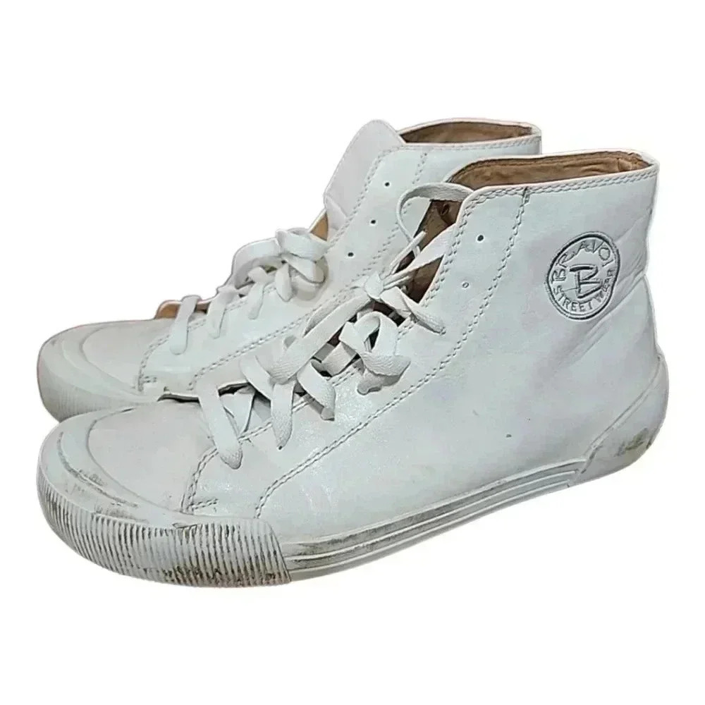 BRAVO Street Wear Mens Leather Sneakers. Size 10